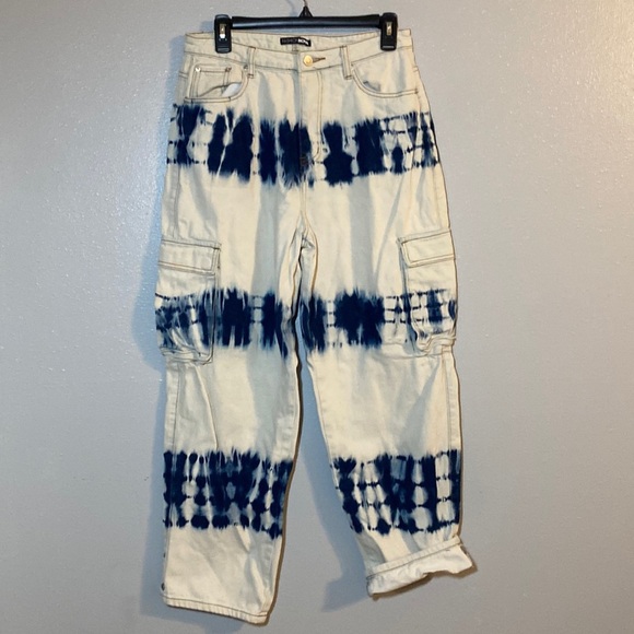Fashion Nova Denim - Tie die high rise jeans Size L